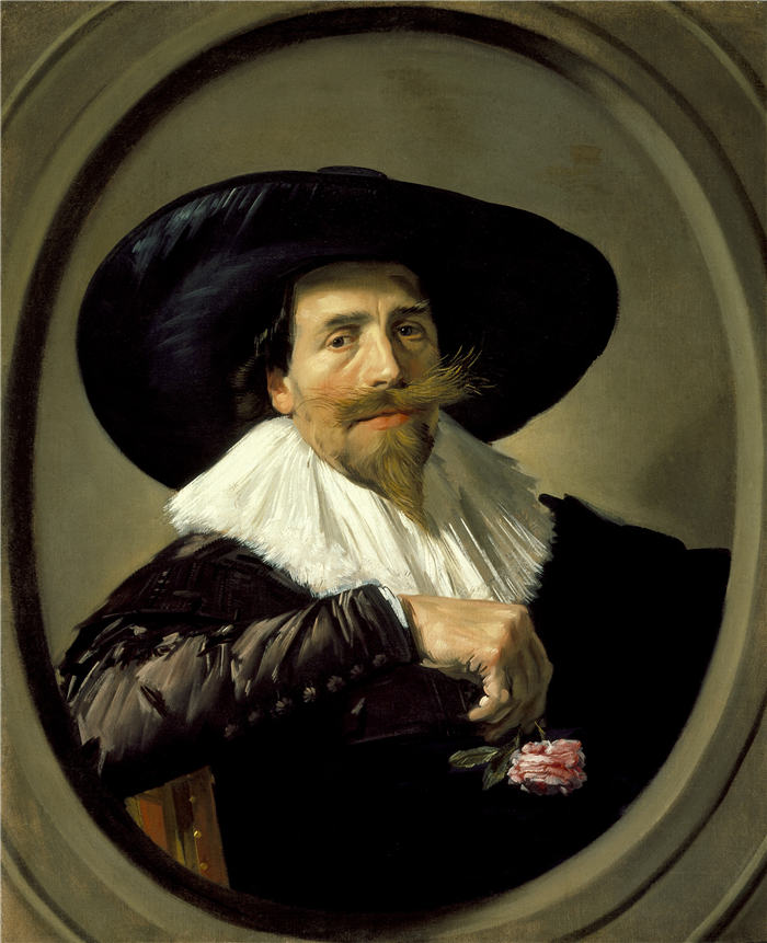 弗兰斯·哈尔斯（Frans Hals，荷兰）高清作品-一个男人的肖像 36