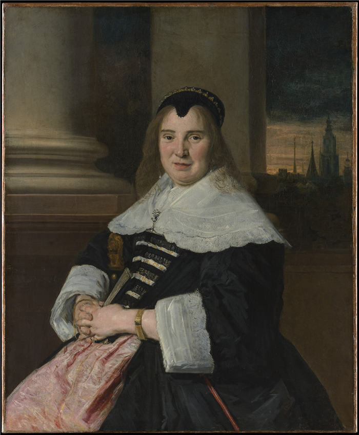 弗兰斯·哈尔斯（Frans Hals，荷兰）高清作品-《坐着的女人肖像》31