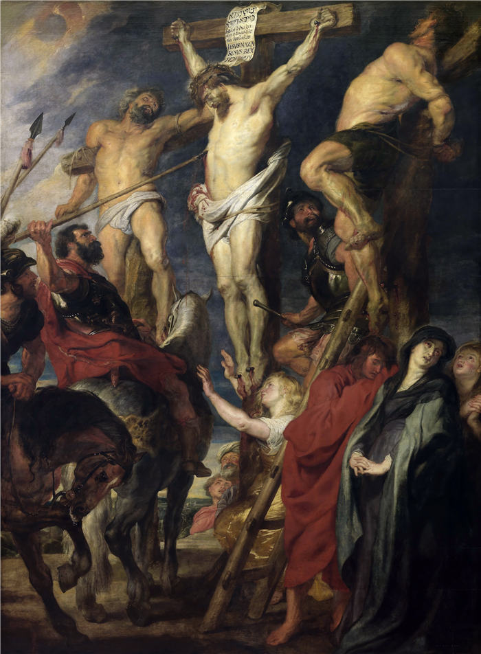 彼得·保罗·鲁本斯（ Peter Paul Rubens）高清作品-《基督钉死在十字架上》（050）