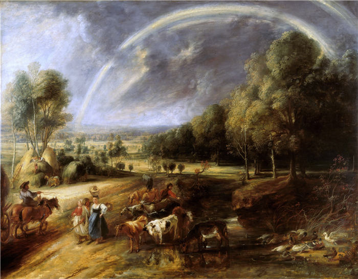 彼得·保罗·鲁本斯( Peter Paul Rubens)高清作品-《乡村风景》(080)