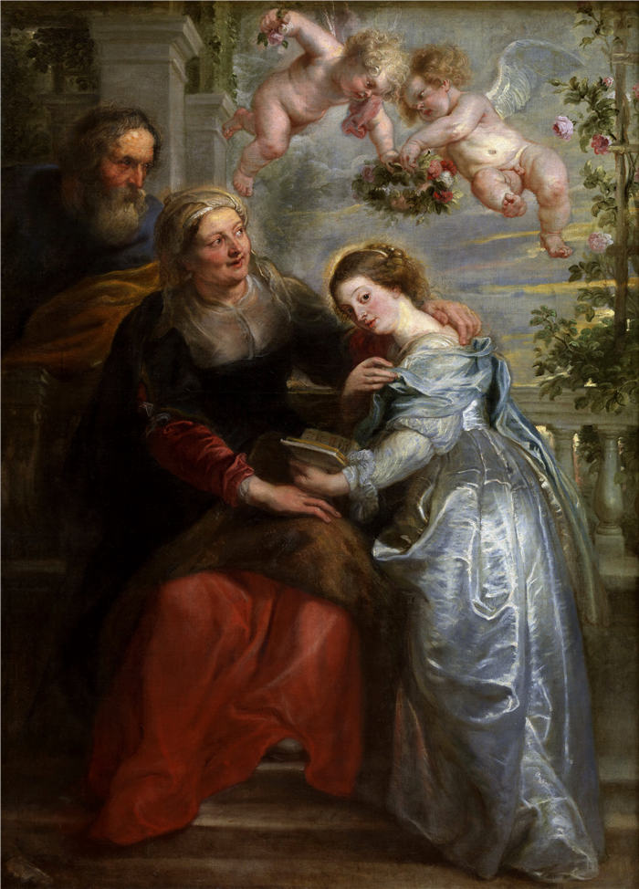 彼得·保罗·鲁本斯（ Peter Paul Rubens）高清作品-《The education of Maria》（025）