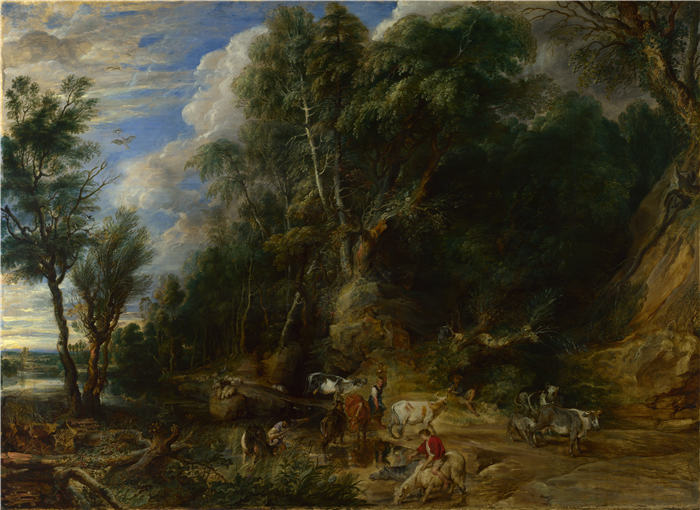彼得·保罗·鲁本斯（ Peter Paul Rubens）高清作品-《温泉处》（072）