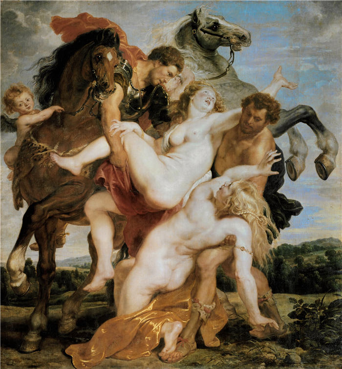 彼得·保罗·鲁本斯（ Peter Paul Rubens）高清作品-《强劫留西帕斯的女儿》（019）