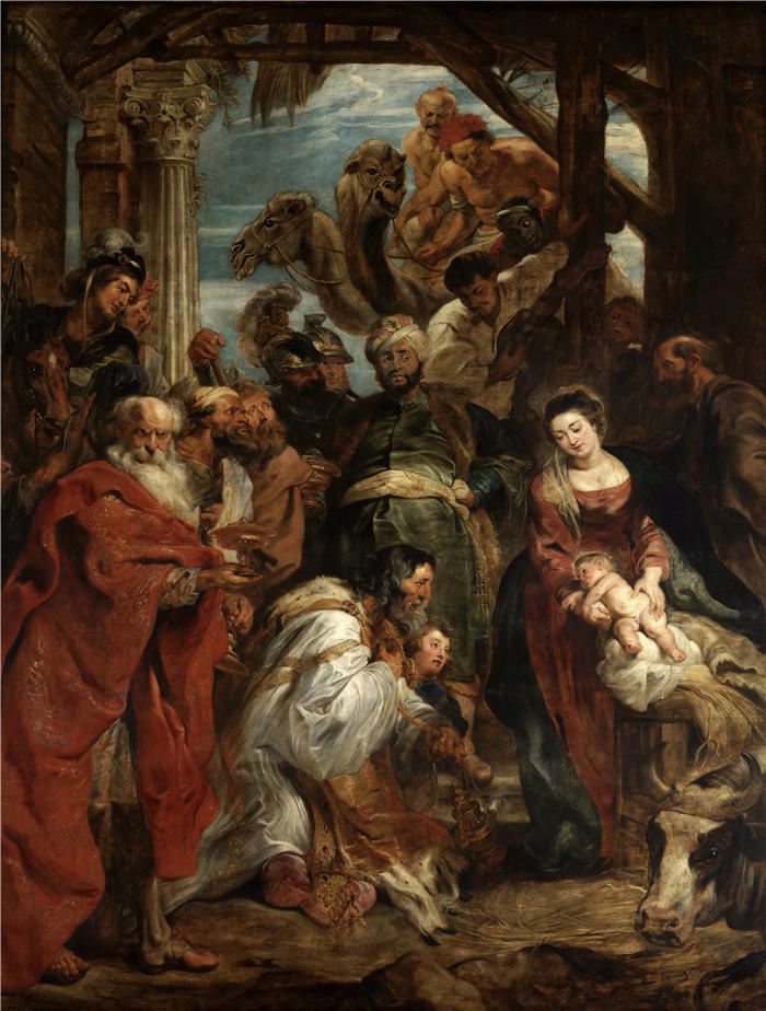 彼得·保罗·鲁本斯（ Peter Paul Rubens）高清作品-《崇拜 的 贤士》（017）