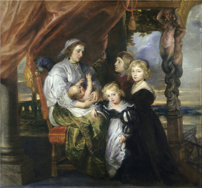 彼得·保罗·鲁本斯（ Peter Paul Rubens）高清作品-《黛博拉·基普和她的孩子们》（053）彼得