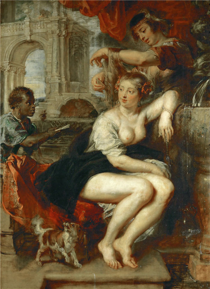 彼得·保罗·鲁本斯（ Peter Paul Rubens）高清作品-《沐浴的拔示巴》（066）