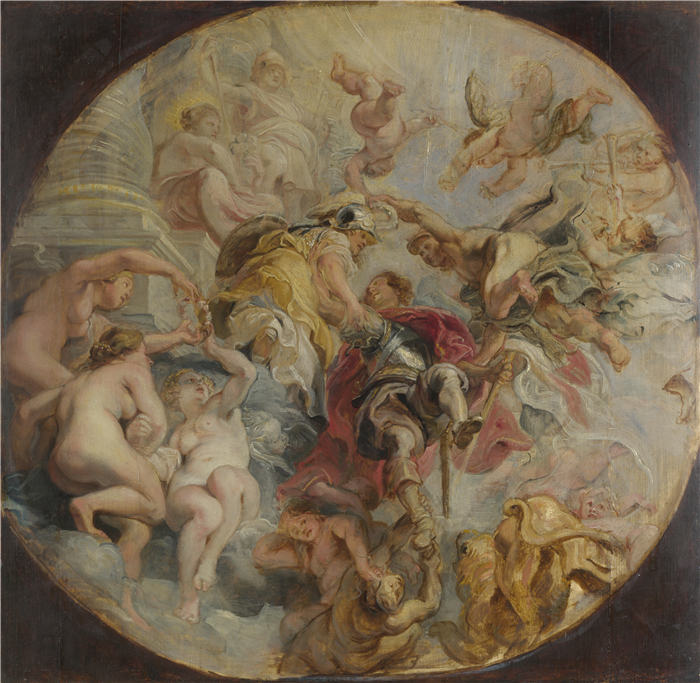 鲁本斯（Rubens）高清作品-《白金汉宫公爵的寓言》（116）