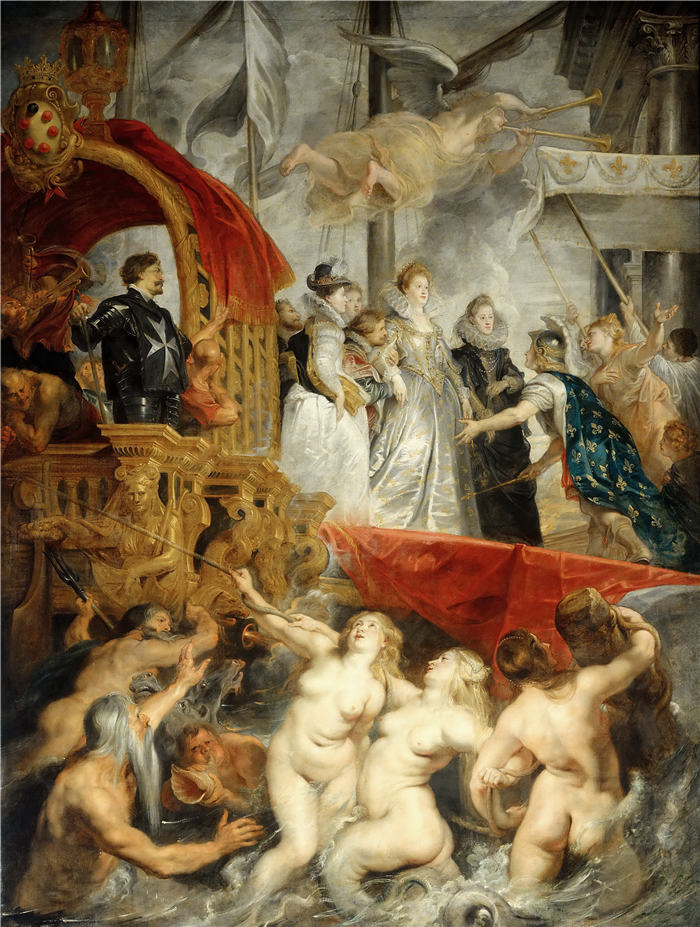 ·保罗·鲁本斯（ Peter Paul Rubens）高清作品-《玛丽·德·美第奇抵达马赛》（146）彼得