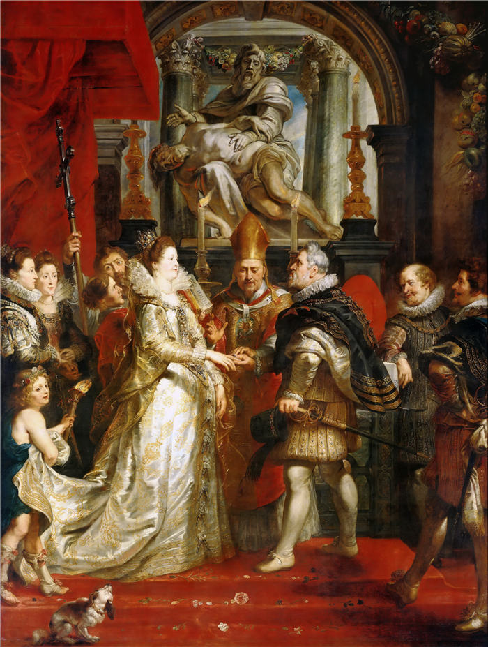 彼得·保罗·鲁本斯（ Peter Paul Rubens）高清作品-《玛丽与亨利四世的婚礼》（161）