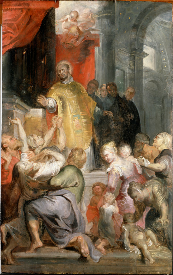 彼得·保罗·鲁本斯（ Peter Paul Rubens）高清作品-《圣依纳爵罗耀拉的奇迹》（162）