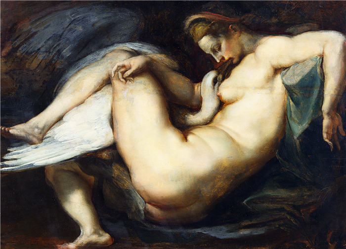 彼得·保罗·鲁本斯（ Peter Paul Rubens）高清作品-《丽达和天鹅》（281）