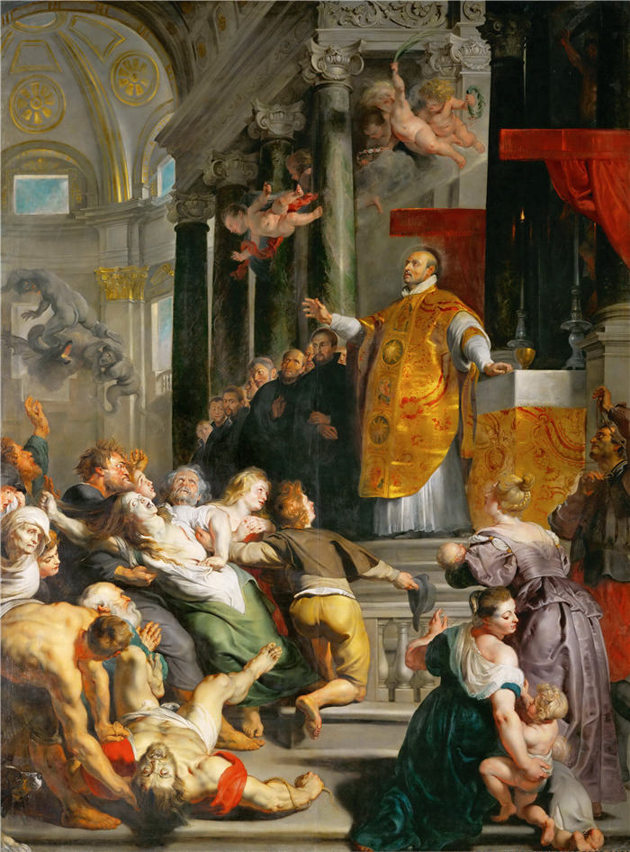 （210）彼得·保罗·鲁本斯（ Peter Paul Rubens）高清作品-《圣依纳爵的奇迹》