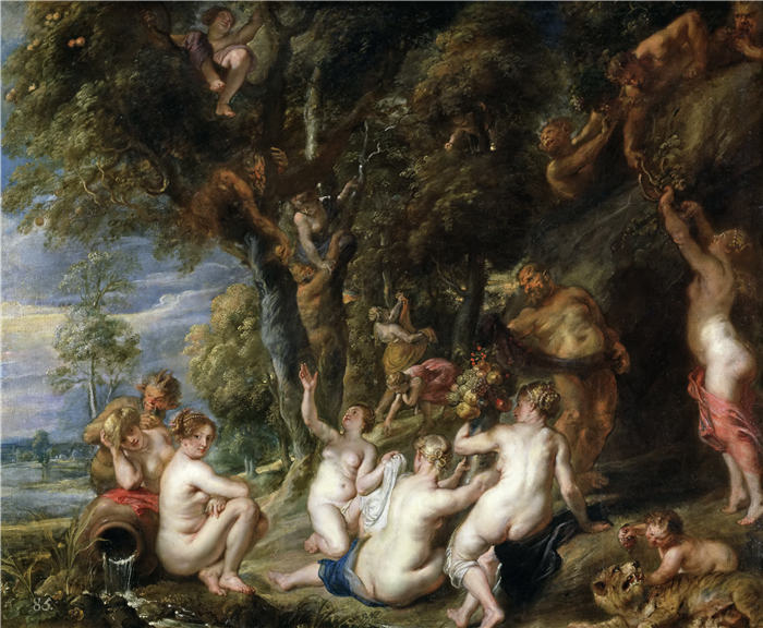 彼得·保罗·鲁本斯（ Peter Paul Rubens）高清作品-《森林之神和仙女》（257）