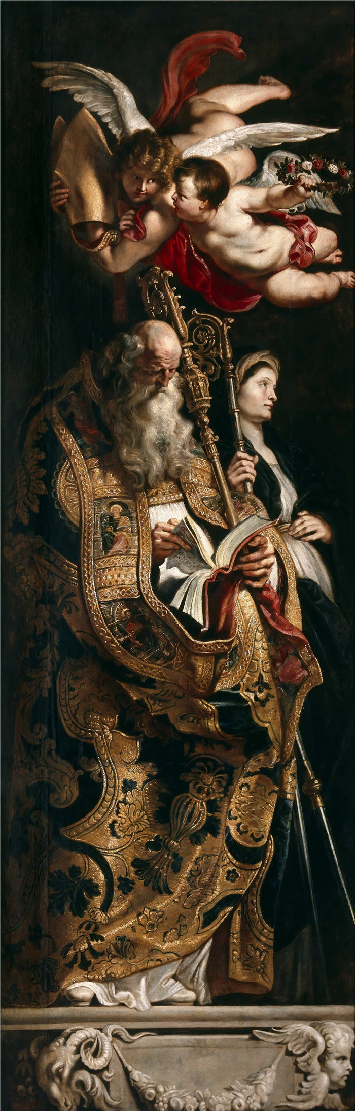 彼得·保罗·鲁本斯（ Peter Paul Rubens）高清作品-《请教头上的天使》（211）