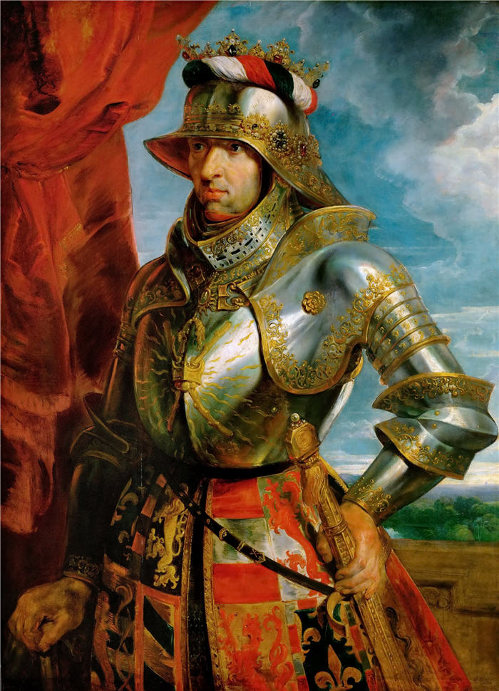 彼得·保罗·鲁本斯（ Peter Paul Rubens）高清作品-《马克西米连 穿盔甲的战士》（265）
