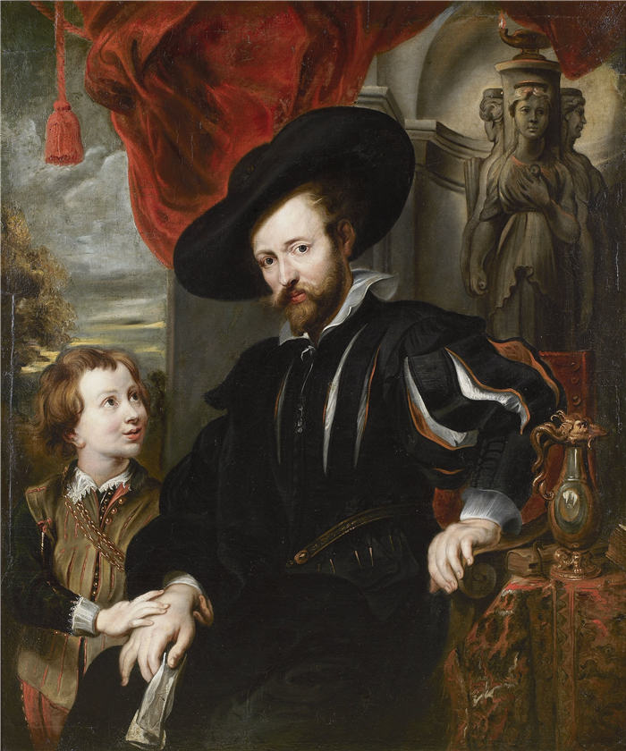 彼得·保罗·鲁本斯（ Peter Paul Rubens）高清作品-《鲁本斯与他的儿子》（204）