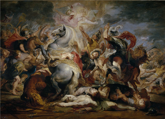 彼得·保罗·鲁本斯（ Peter Paul Rubens）高清作品-《La muerte del consul Decio 古代战争》（226）