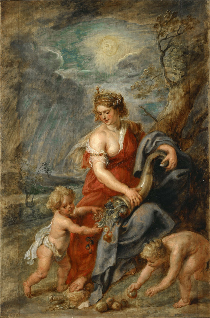 彼得·保罗·鲁本斯（ Peter Paul Rubens）高清作品-《丰收之角》（296）