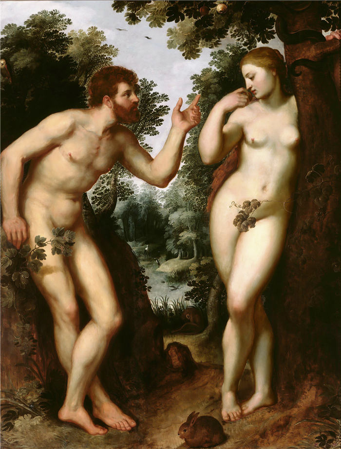 彼得·保罗·鲁本斯（ Peter Paul Rubens）高清作品-《亚当和夏娃》（355）