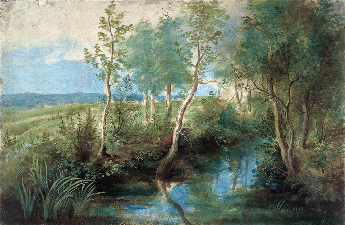 彼得·保罗·鲁本斯（ Peter Paul Rubens）高清作品-《小河树林》（320）