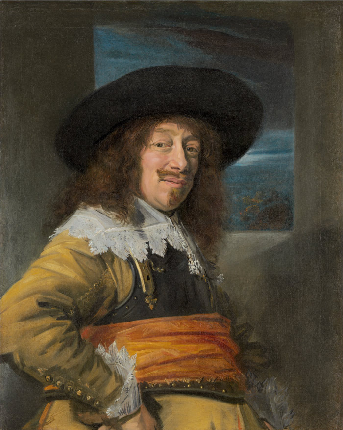 弗兰斯·哈尔斯（Frans Hals，荷兰）高清作品-Portrait of a Member of the Haarlem Civic Guard52
