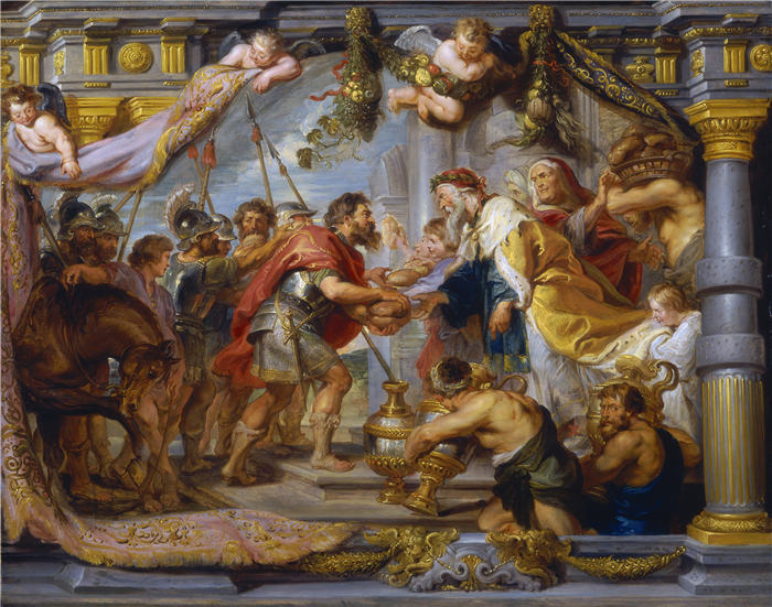 彼得·保罗·鲁本斯（ Peter Paul Rubens）高清作品-《the meeting of abraham and melchizedek》（399）