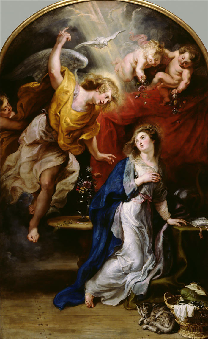 彼得·保罗·鲁本斯（ Peter Paul Rubens）高清作品-《天使报喜》（374）