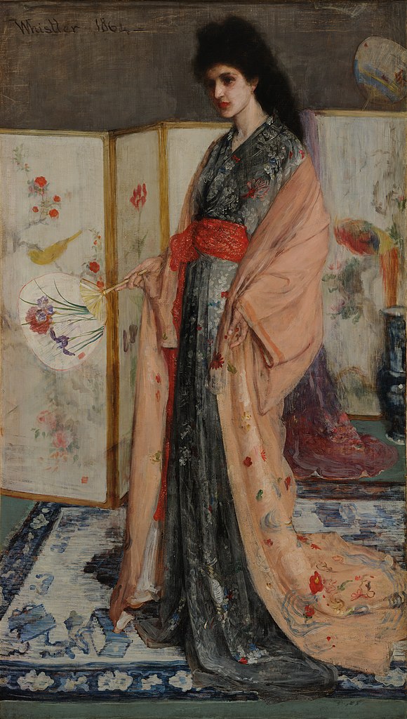 詹姆斯·麦克尼尔·惠斯勒(James McNeill Whistler，美国画家)-《瓷之国公主 (1863 - 1865)》（超清）