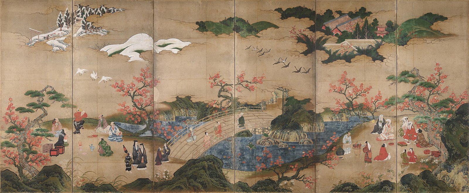 加野秀赖（Kanō Hideyori，日本）：枫叶观众（超清作品）