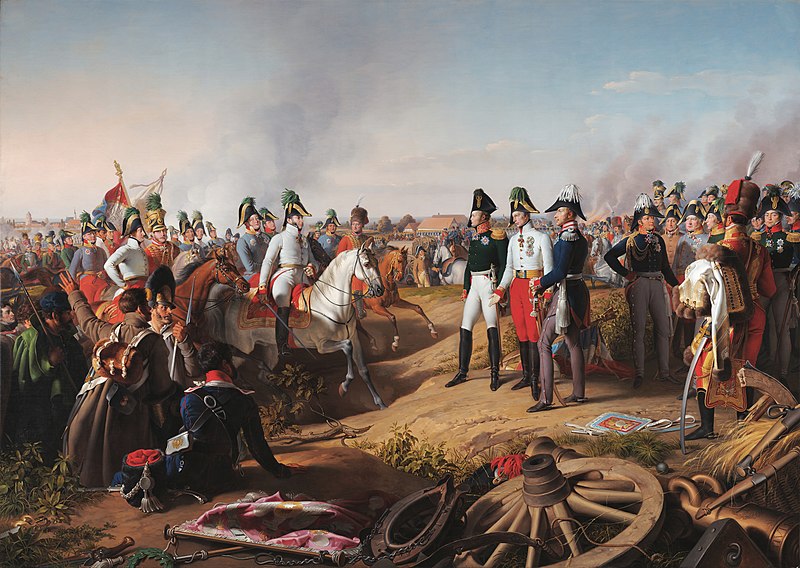 1813年10月18日莱比锡战役后的胜利宣言油画高清作品
