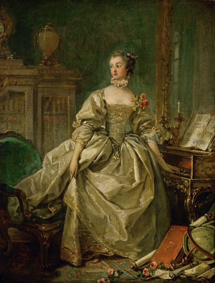 弗朗索瓦·布歇（François Boucher）-蓬帕杜侯爵夫人油画