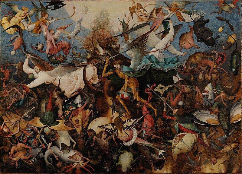 老彼得·勃鲁盖尔（Bruegel Pieter，荷兰）-叛逆天使的堕落（超清作品）