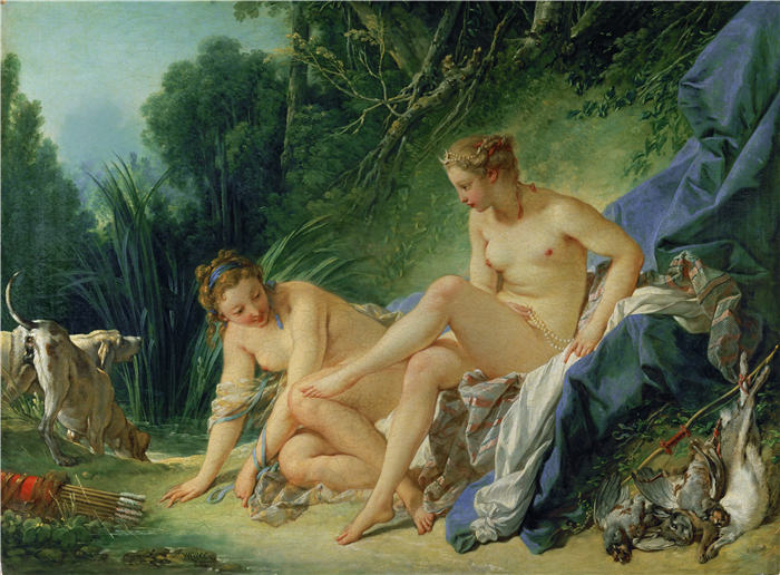 弗朗索瓦·布歇（François Boucher）- 《沐浴后的月神黛安娜》(17)