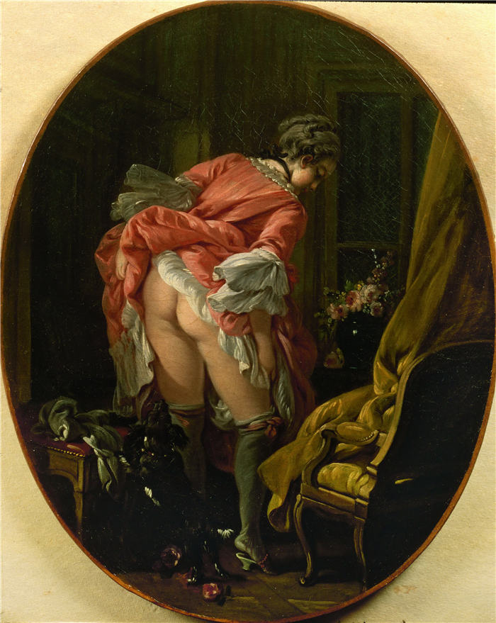 弗朗索瓦·布歇（François Boucher）- 《露出大屁股的女人》(41)