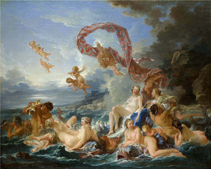 弗朗索瓦·布歇（François Boucher）- 《维纳斯的欢欣 The Triumph of Venus》(63)