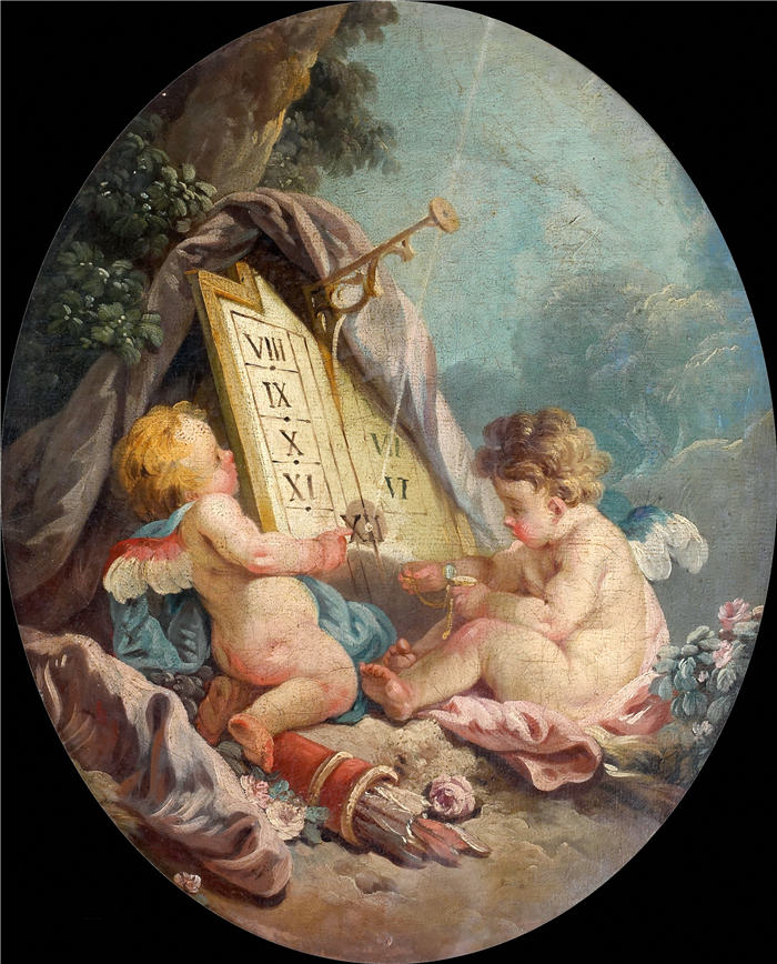 弗朗索瓦·布歇（François Boucher）-《两个小天使》 (78)