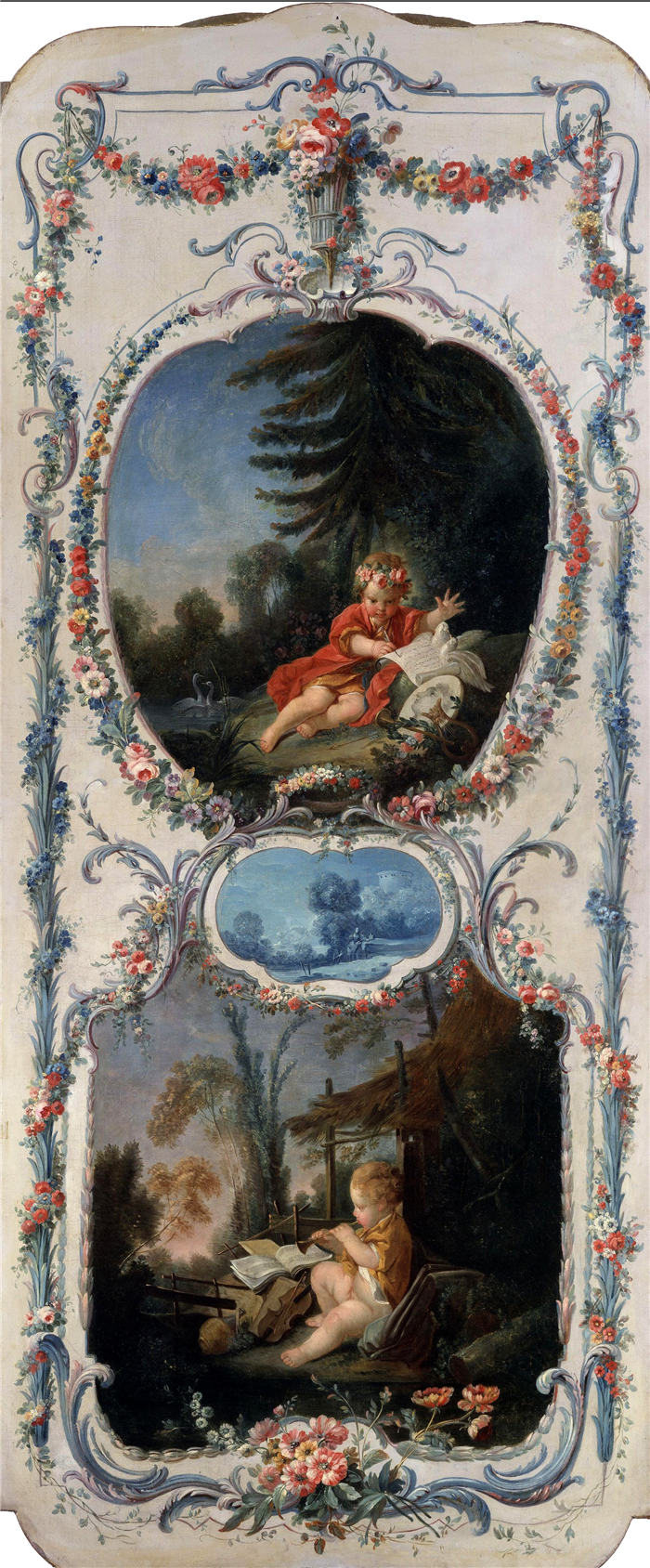 弗朗索瓦·布歇（François Boucher）-《儿壁画欣赏》 (64)