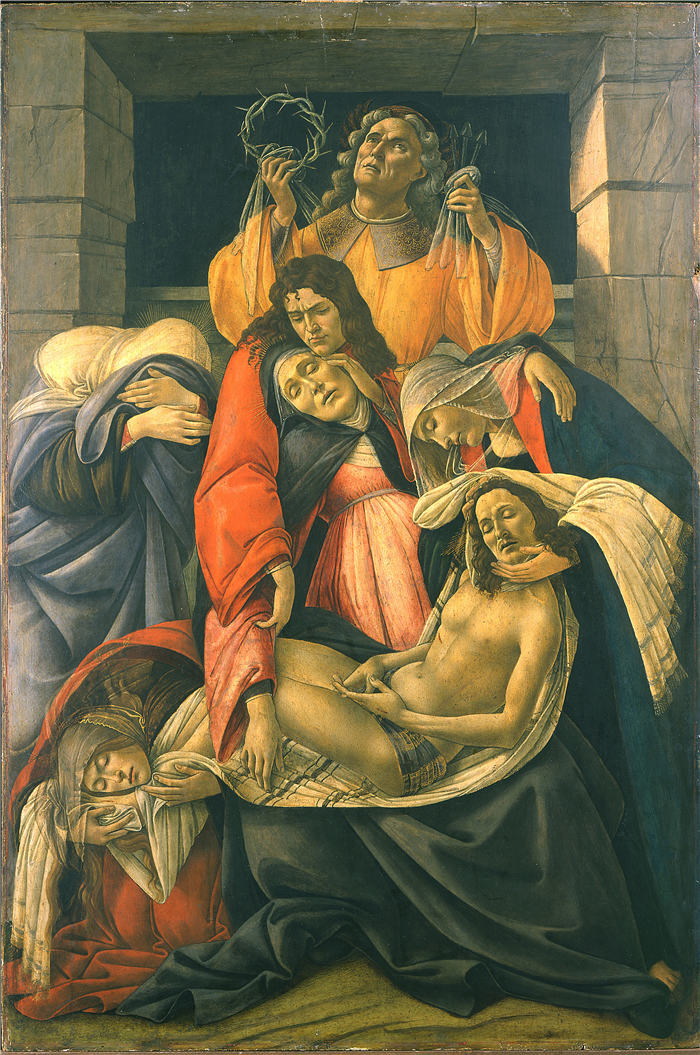 桑德罗·波提切利（Sandro Botticelli，意大利画家）作品-《对死亡基督的哀叹》