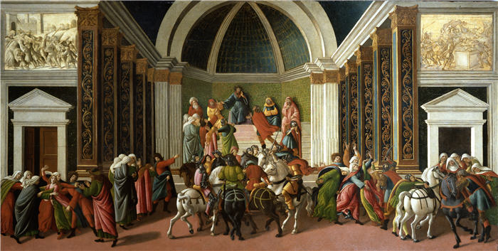 桑德罗·波提切利（Sandro Botticelli，意大利画家）作品-《弗吉尼亚历史》（1496-1504）（85x165）