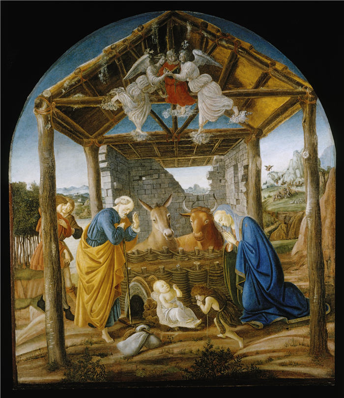 桑德罗·波提切利（Sandro Botticelli，意大利画家）作品-《基督的诞生（壁画）》（约1473-1475）