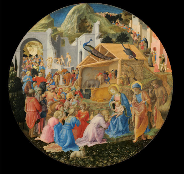 桑德罗·波提切利（Sandro Botticelli，意大利画家）作品-《三博士的崇拜》