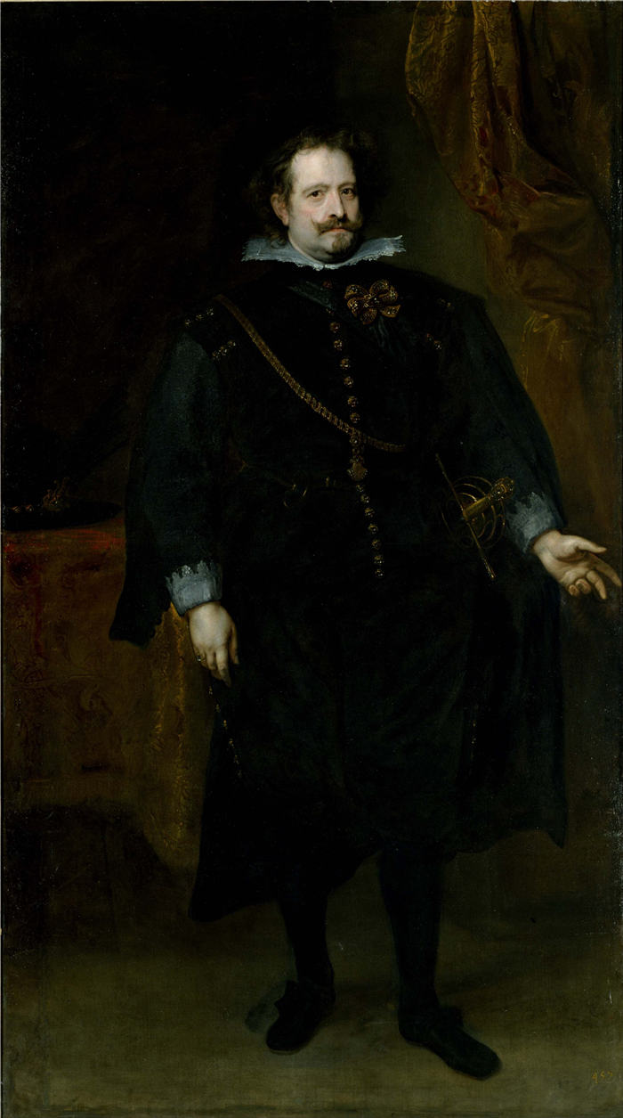 安东尼·范·戴克（Anthony van Dyck）-《莱加内斯侯爵肖像》13