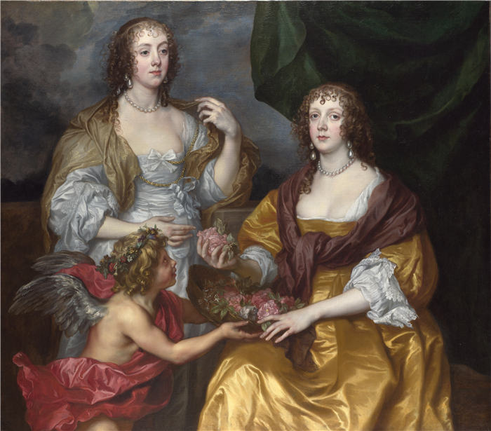 安东尼·范·戴克（Anthony van Dyck）-《伊丽莎白夫人和她的妹妹》16
