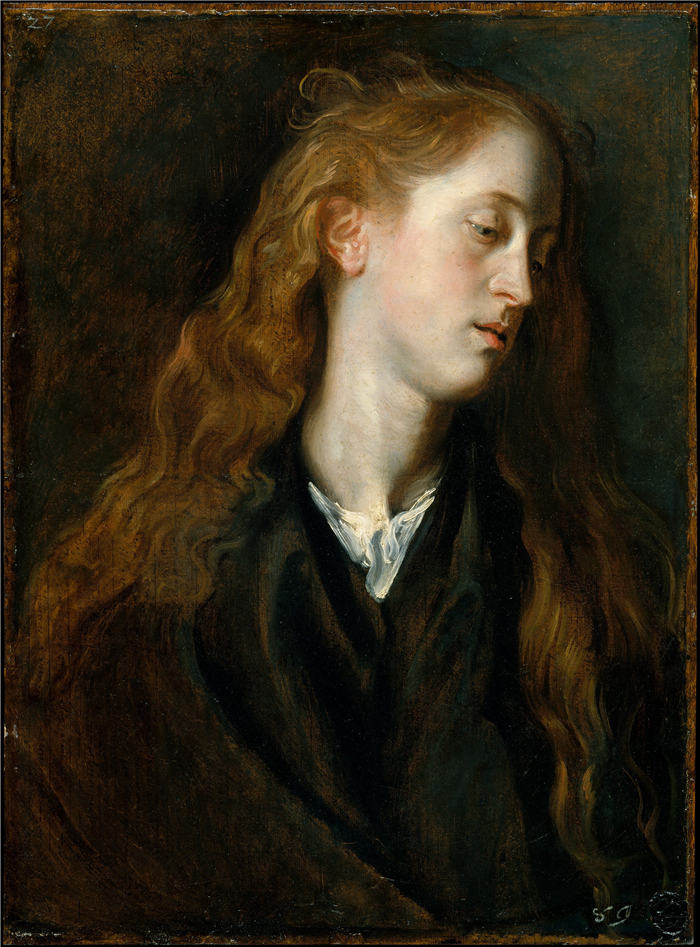 安东尼·范·戴克（Anthony van Dyck）-《年轻女子的习作》10