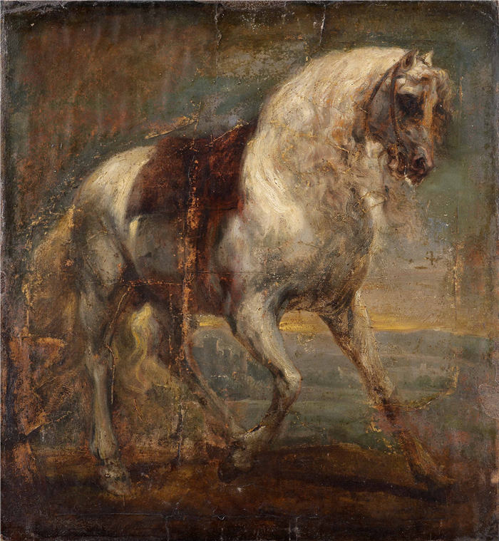 安东尼·范·戴克（Anthony van Dyck）-《一匹灰色的马》29