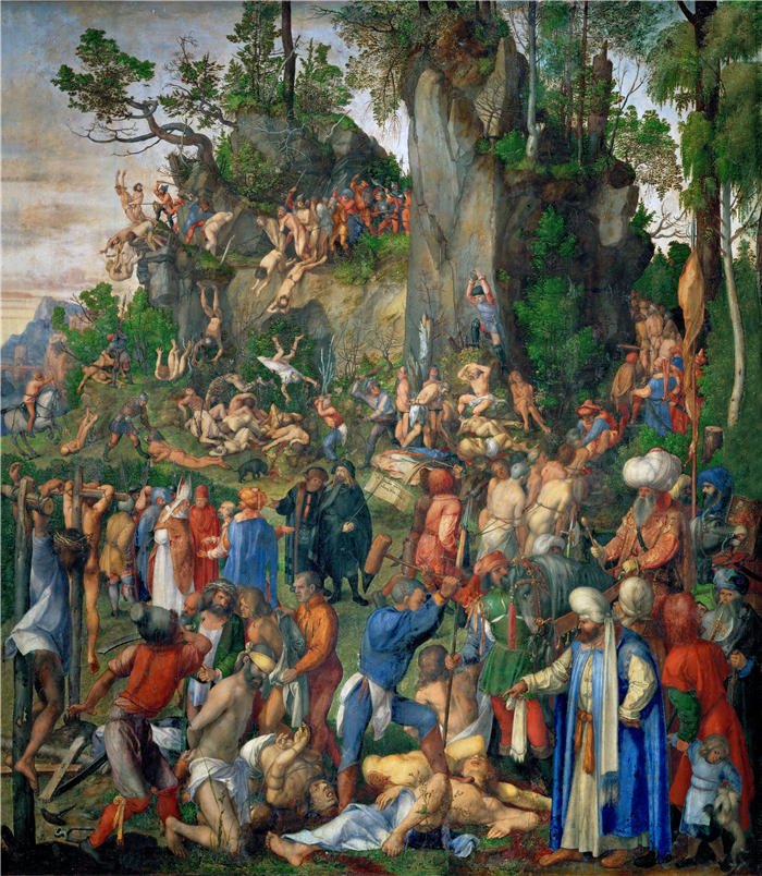 阿尔布雷希特·丢勒 (Albrecht Dürer)高清作品- (19)《万名基督徒殉教》