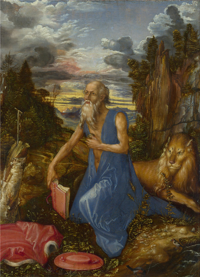 阿尔布雷希特·丢勒 (Albrecht Dürer)高清作品- 《忏悔的杰罗姆》(13)