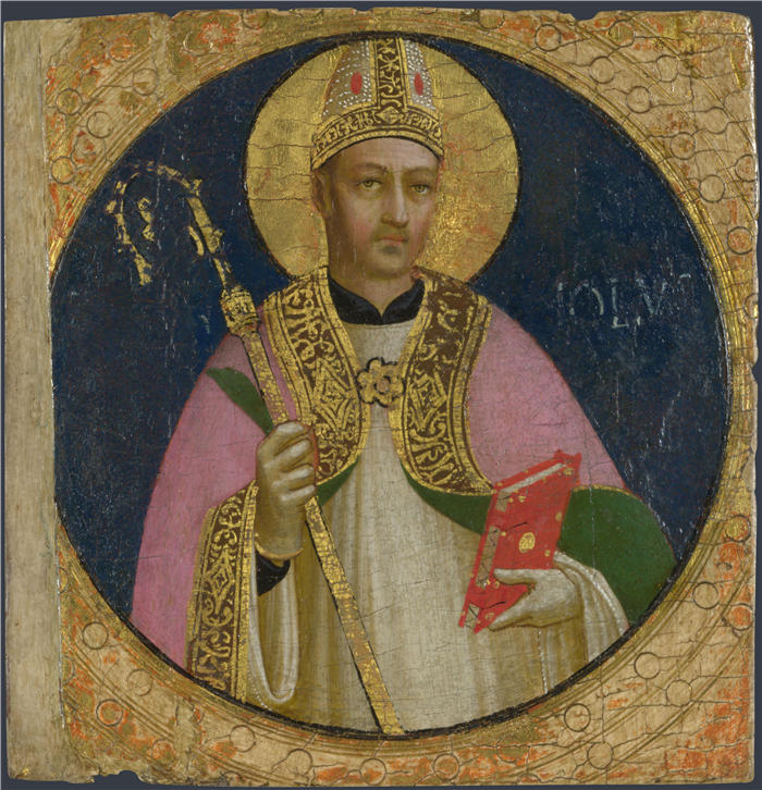 弗拉·安杰利科（Fra Angelico，意大利）-Saint Romulus圣洛缪拉斯about 1423-4, Attributed to Fra Angelico