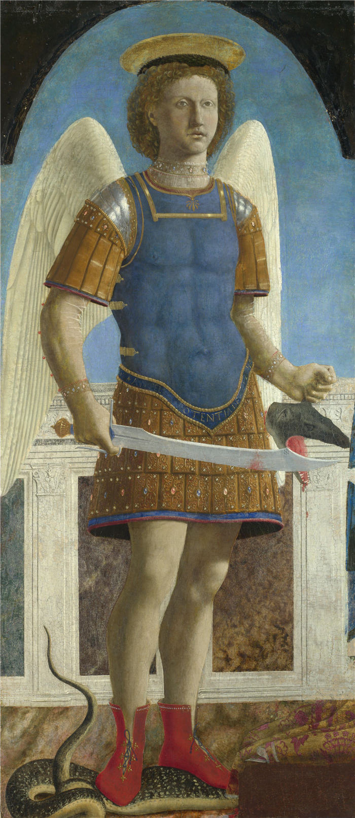 皮耶罗·德拉·弗朗西斯卡(Piero della Francesca,意大利)作品-圣迈克尔 1469