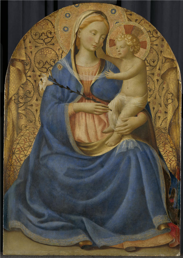 弗拉·安杰利科（Fra Angelico，意大利）-Fra_Angelico作品《圣母与孩子》》
